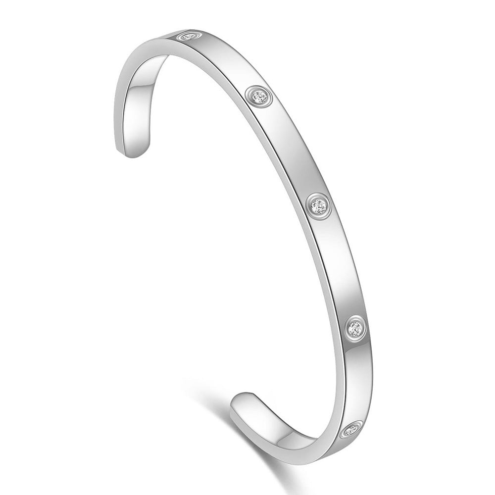 Love Diamant Armreif Schmal