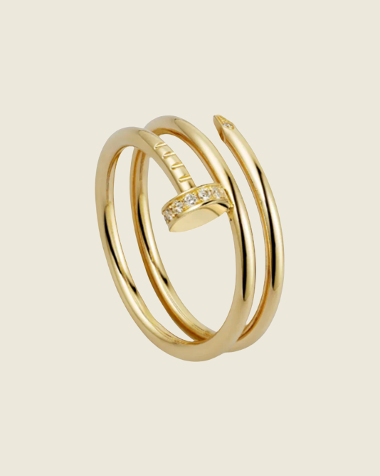 Doppelter Nagel Ring