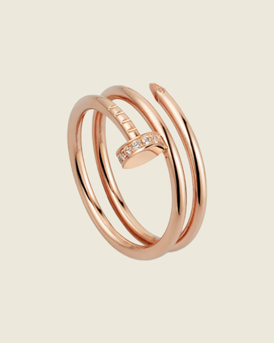 Doppelter Nagel Ring
